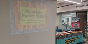 Labriola's Open Mic Poetry Night Sign in Table