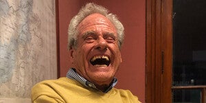 Portrait of David William Foster laughing