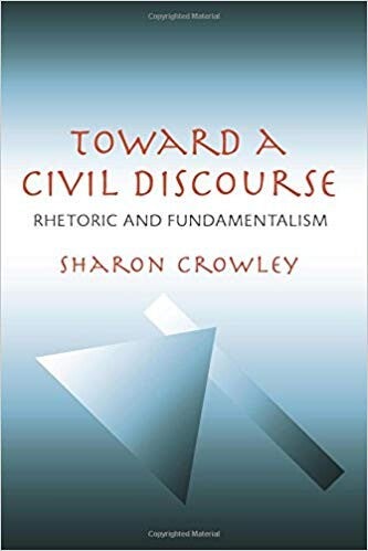 Cover of "Toward a Civil Discourse" featuring a triangle and bar illustration