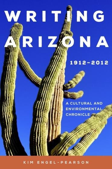 book cover that says Writing Arizona with a saguaro cactus on it