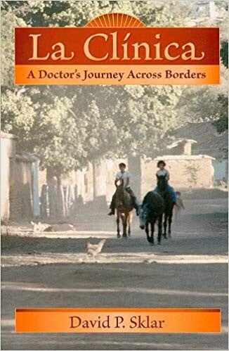 Cover of "La Clinica" featuring two people riding on horseback down a dusty road