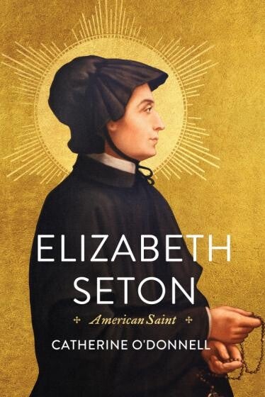 "Elizabeth Seton" Book Cover featuring a profile of a woman