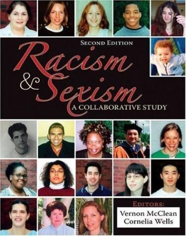 Cover of "Racism and Sexism" featuring a series of headshots of individuals