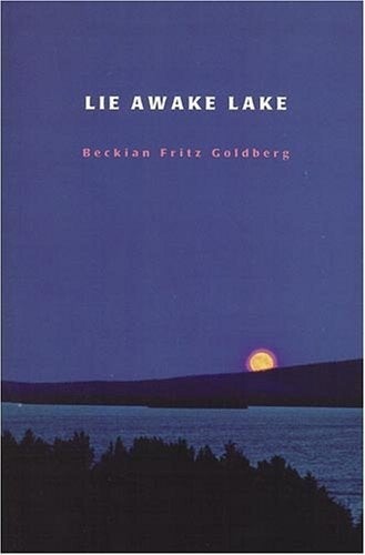 Cover of "Lie Awake Lake" featuring a moon over a lake