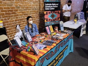 Labriola tabling at the PHX Zinefest