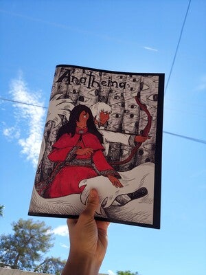 Indigenous Zine comic, "Anathema", by Kayla Shaggy, Navajo Zinester