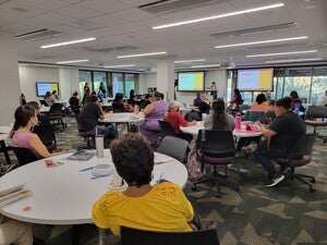 Group of K-12 Educators attending the Office of Indian Education Symposium at ASU Hayden Library