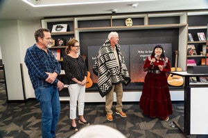 Labriola family being honored at the Grand Opening