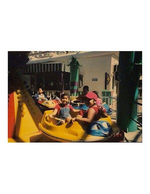 Denise and Ivette on Castle n’ Coasters ride