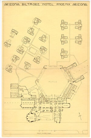 Arizona Biltmore first floor plan