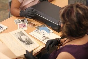 Community Archivist at a Scanning & Oral History event.