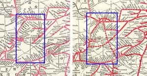 Atchison, Topeka, and Santa Fe Railway System track addition, 1929 vs. 1930