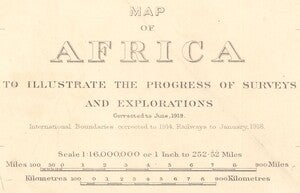 Map title card magnified to show full details, including information on what details were corrected from the 1914 edition