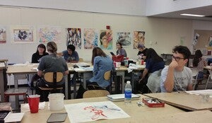 Herberger art students