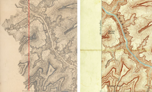 Side-by-side comparison of the advance sheet and production copy, showing how the advance is not culled like the final copy.