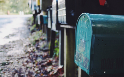 a row of mailboxes