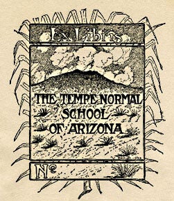 Tempe Normal School bookplate