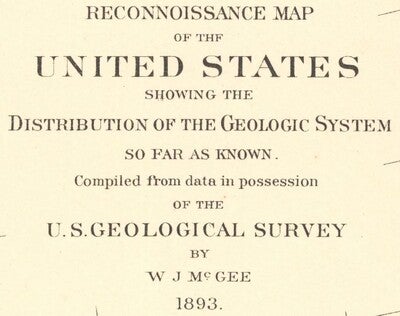 Reconnaissance Map of the United States title card magnified